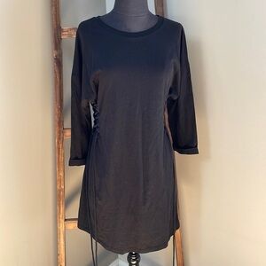 TOPSHOP Lace Up Side Body-Con Dress
Black